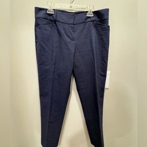 Navy blue textured dress pants 
Size 6